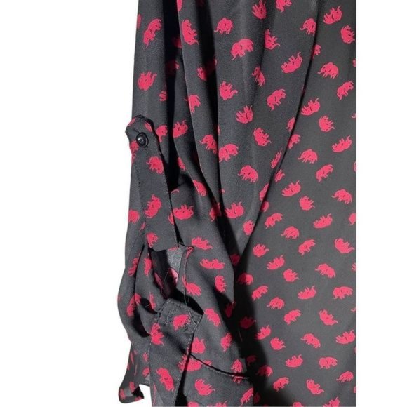 Cals elephant print blouse (#455) - Picture 7 of 9